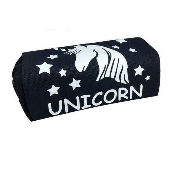 Black Unicorn Pencil Case
